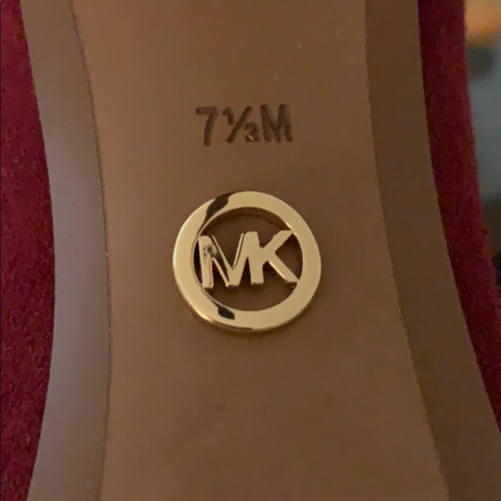 Maroon Michael Kors Ankle Booties - Picture 7 of 8